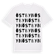 White t-shirt med Östbyn ordlek t-shirt