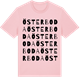 Pink Cotton t-shirt med Österboda ordlek t-shirt