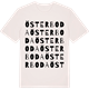 Vintage White t-shirt med Österboda ordlek t-shirt