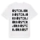White t-shirt med Österjörn ordlek t-shirt