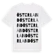 White t-shirt med Österland ordlek t-shirt