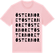 Pink Cotton t-shirt med Östernoret ordlek t-shirt