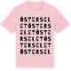 Pink Cotton t-shirt med Österselet ordlek t-shirt