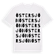 White t-shirt med Östersjön ordlek t-shirt