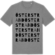 Mid Heather Gray t-shirt med Österstrand ordlek t-shirt