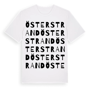Österstrand ordlek t-shirt – ekologisk bomull t-shirt från Pinshirt