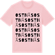 Pink Cotton t-shirt med Ostnäs ordlek t-shirt