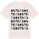 Vintage White t-shirt med Ostnäs ordlek t-shirt