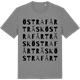 Mid Heather Gray t-shirt med Östra Fårträsk ordlek t-shirt
