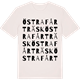 Vintage White t-shirt med Östra Fårträsk ordlek t-shirt