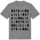 Mid Heather Gray t-shirt med Östra Högkulla ordlek t-shirt