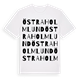 White t-shirt med Östra Holmlund ordlek t-shirt