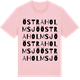 Pink Cotton t-shirt med Östra Holmsjö ordlek t-shirt