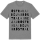 Mid Heather Gray t-shirt med Östra Lainejaur ordlek t-shirt