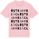 Pink Cotton t-shirt med Östra Myrbäck ordlek t-shirt