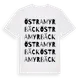 White t-shirt med Östra Myrbäck ordlek t-shirt