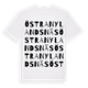 White t-shirt med Östra Nylandsnäs ordlek t-shirt