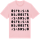 Pink Cotton t-shirt med Östra Sandsjö ordlek t-shirt