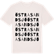 Vintage White t-shirt med Östra Sandsjö ordlek t-shirt
