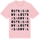 Pink Cotton t-shirt med Östra Sandvik ordlek t-shirt