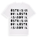 White t-shirt med Östra Sandvik ordlek t-shirt