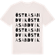 Vintage White t-shirt med Östra Sandvik ordlek t-shirt