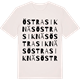 Vintage White t-shirt med Östra Siknäs ordlek t-shirt