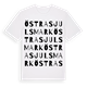 Östra Sjulsmark ordlek t-shirt