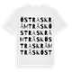 White t-shirt med Östra Skråmträsk ordlek t-shirt