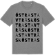 Mid Heather Gray t-shirt med Östra Stavträsk ordlek t-shirt