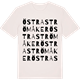 Vintage White t-shirt med Östra Strömåker ordlek t-shirt