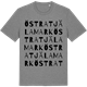 Mid Heather Gray t-shirt med Östra Tjälamark ordlek t-shirt