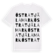 Östra Tjälamark ordlek t-shirt