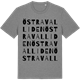 Mid Heather Gray t-shirt med Östra Valliden ordlek t-shirt