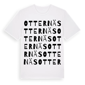 Otternäs ordlek t-shirt – ekologisk bomull t-shirt från Pinshirt