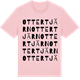 Pink Cotton t-shirt med Ottertjärn ordlek t-shirt
