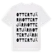 White t-shirt med Ottertjärn ordlek t-shirt
