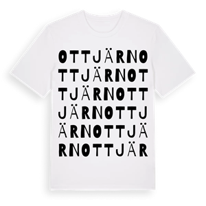 Ottjärn ordlek t-shirt – ekologisk bomull t-shirt från Pinshirt