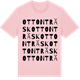 Pink Cotton t-shirt med Ottonträsk ordlek t-shirt