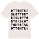 Vintage White t-shirt med Ottonträsk ordlek t-shirt