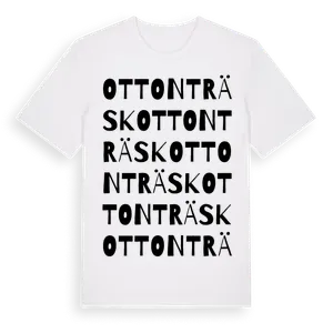 Ottonträsk ordlek t-shirt – ekologisk bomull t-shirt från Pinshirt