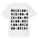 White t-shirt med Överboda ordlek t-shirt