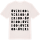 Vintage White t-shirt med Överboda ordlek t-shirt