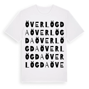 Överlögda ordlek t-shirt – ekologisk bomull t-shirt från Pinshirt