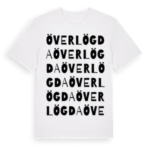 Överlögda ordlek t-shirt – ekologisk bomull t-shirt från Pinshirt