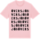 Pink Cotton t-shirt med Översjön ordlek t-shirt