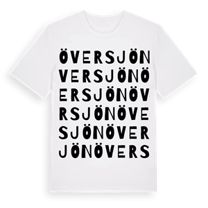 Översjön ordlek t-shirt – ekologisk bomull t-shirt från Pinshirt