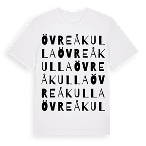Övre Åkulla ordlek t-shirt – ekologisk bomull t-shirt från Pinshirt