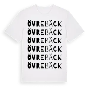 Övre Bäck ordlek t-shirt – ekologisk bomull t-shirt från Pinshirt