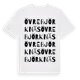 White t-shirt med Övre Björknäs ordlek t-shirt
